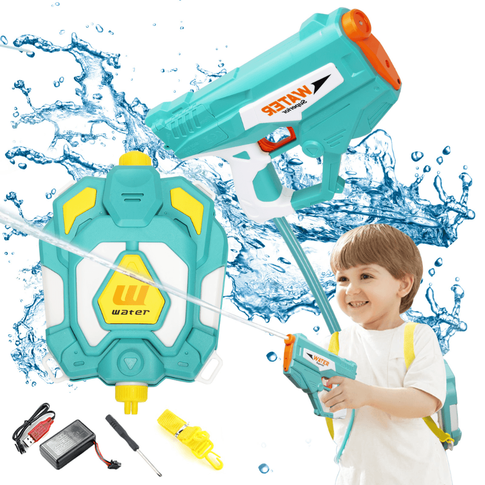 Jouets d’eau d’extérieur pour enfants - Pistolet à eau coloré avec réservoir, idéal pour le jardin et la piscine.