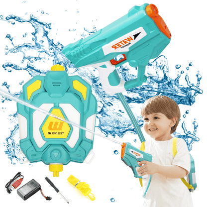 Jouets d’eau d’extérieur pour enfants - Pistolet à eau coloré avec réservoir, idéal pour le jardin et la piscine.